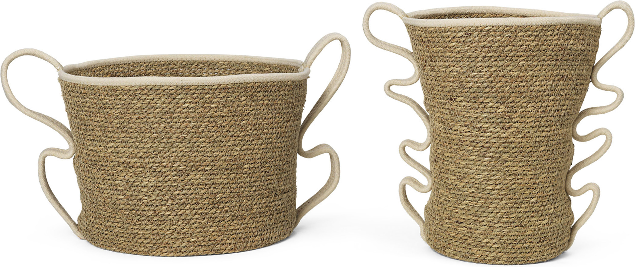 Kosze do przechowywania Verso beżowo-białe 2 szt.