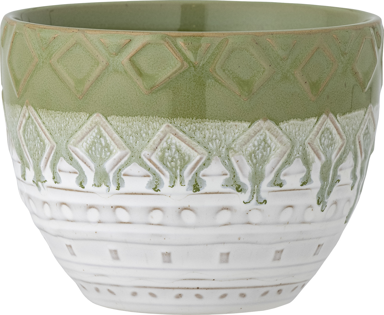 Osłonka na doniczkę Basel 14 cm zielona