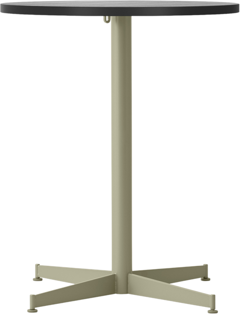 Stół z oliwkową podstawą Nook Star Base 60 cm czarny