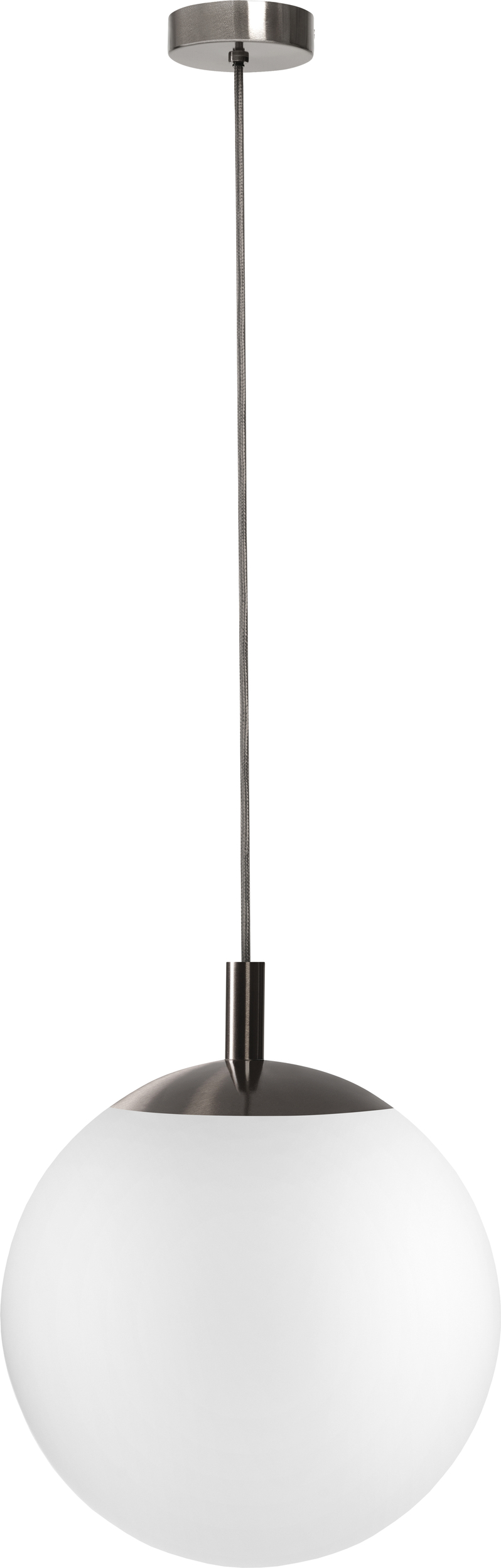 Lampa sufitowa Alur L tytan z białym kloszem