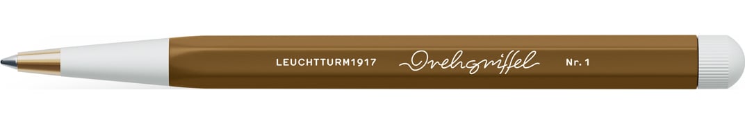 Długopis kulkowy z niebieskim tuszem Drehgriffel Nr. 1 brązowy