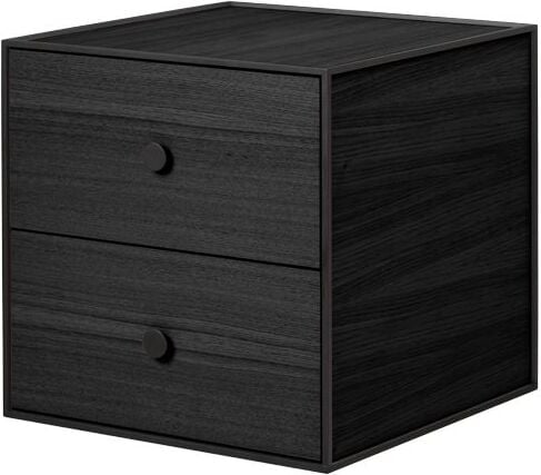 Szafka Frame 35 czarny jesion z 2 szufladami