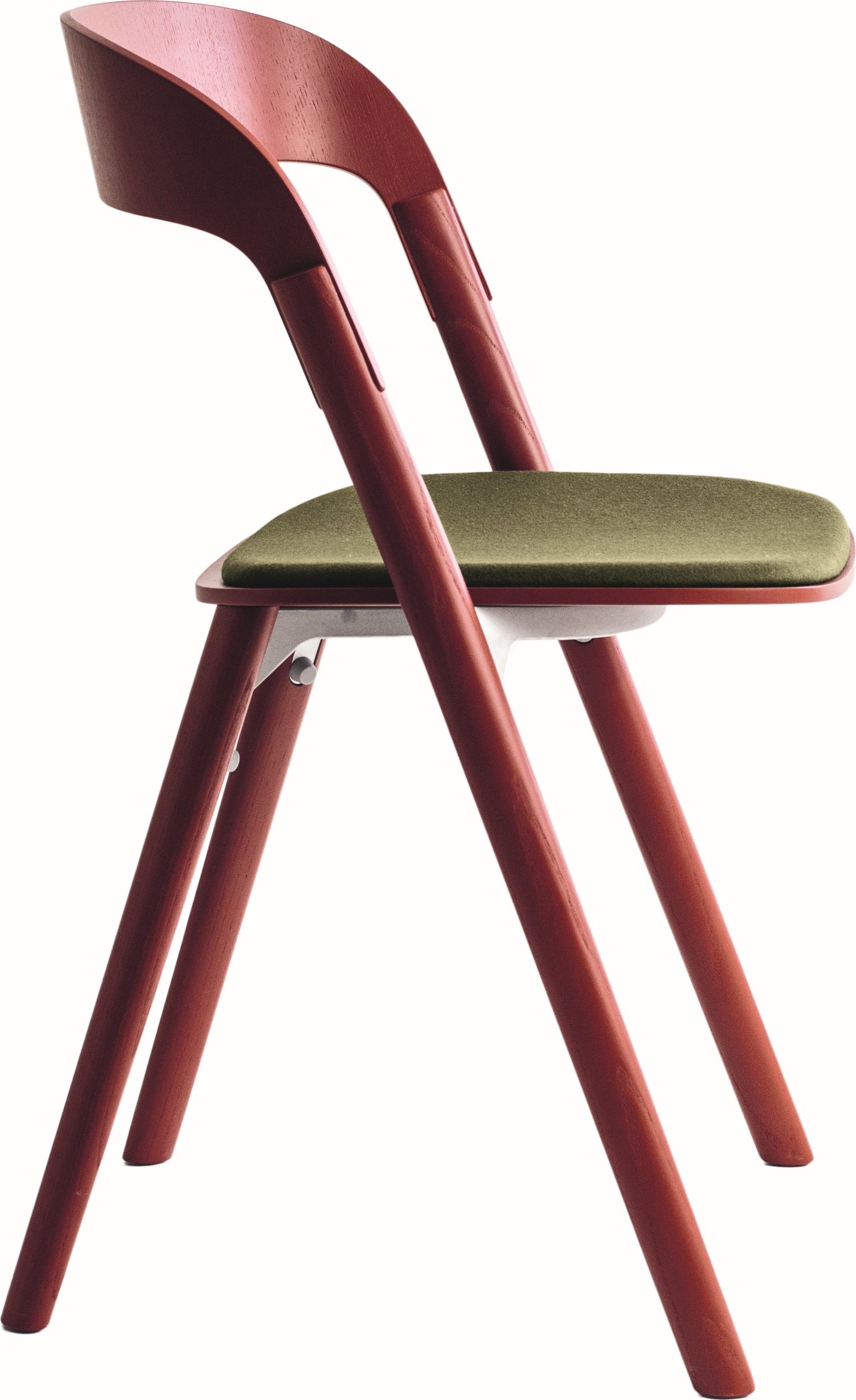 Krzesło Pila z poduszką czerwono-zielone