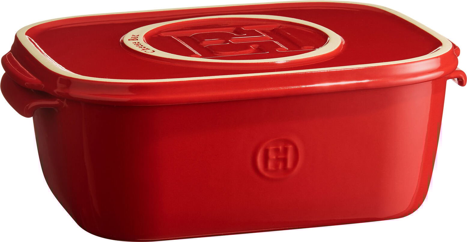 Pojemnik do przechowywania i serwowania sera Emile Henry czerwony