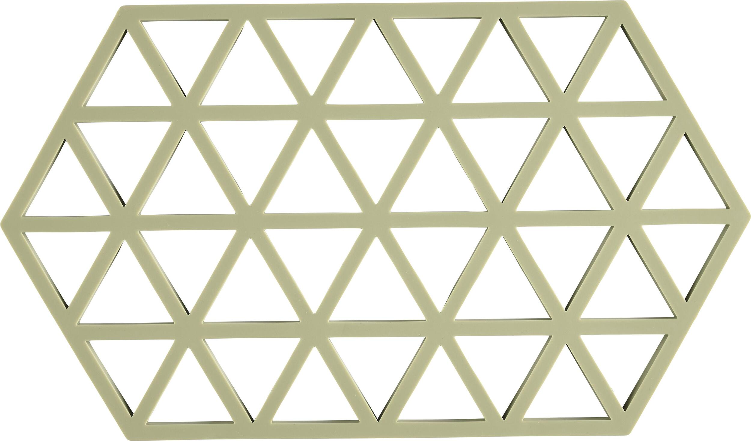 Podstawka pod gorące naczynia Triangles 24 cm zieleń matcha