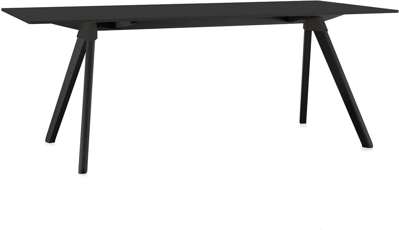 Stół Butch 180 x 90 rama czarna blat czarny