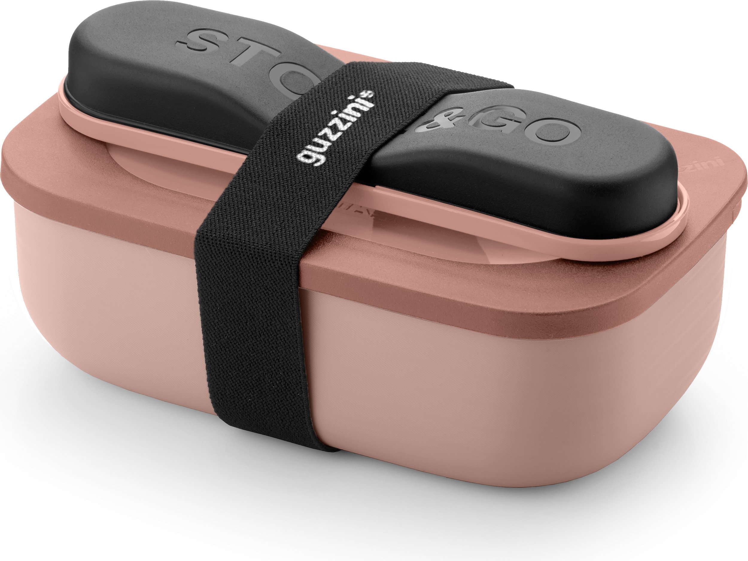 Lunchbox Store & Go 900 ml różowy ze sztućcami