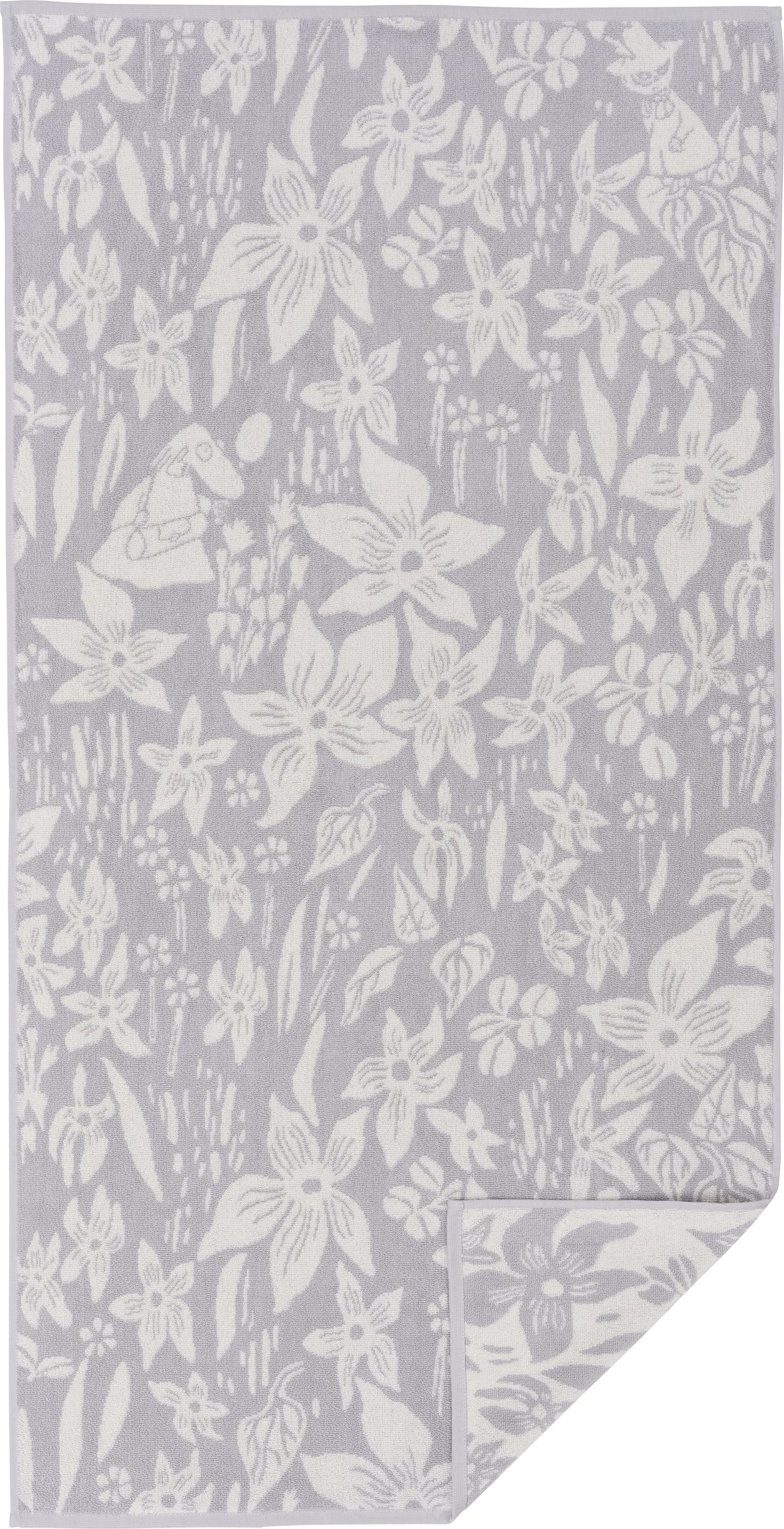 Ręcznik Arabia Finland Lilja Muminki 70 x 140 cm szary