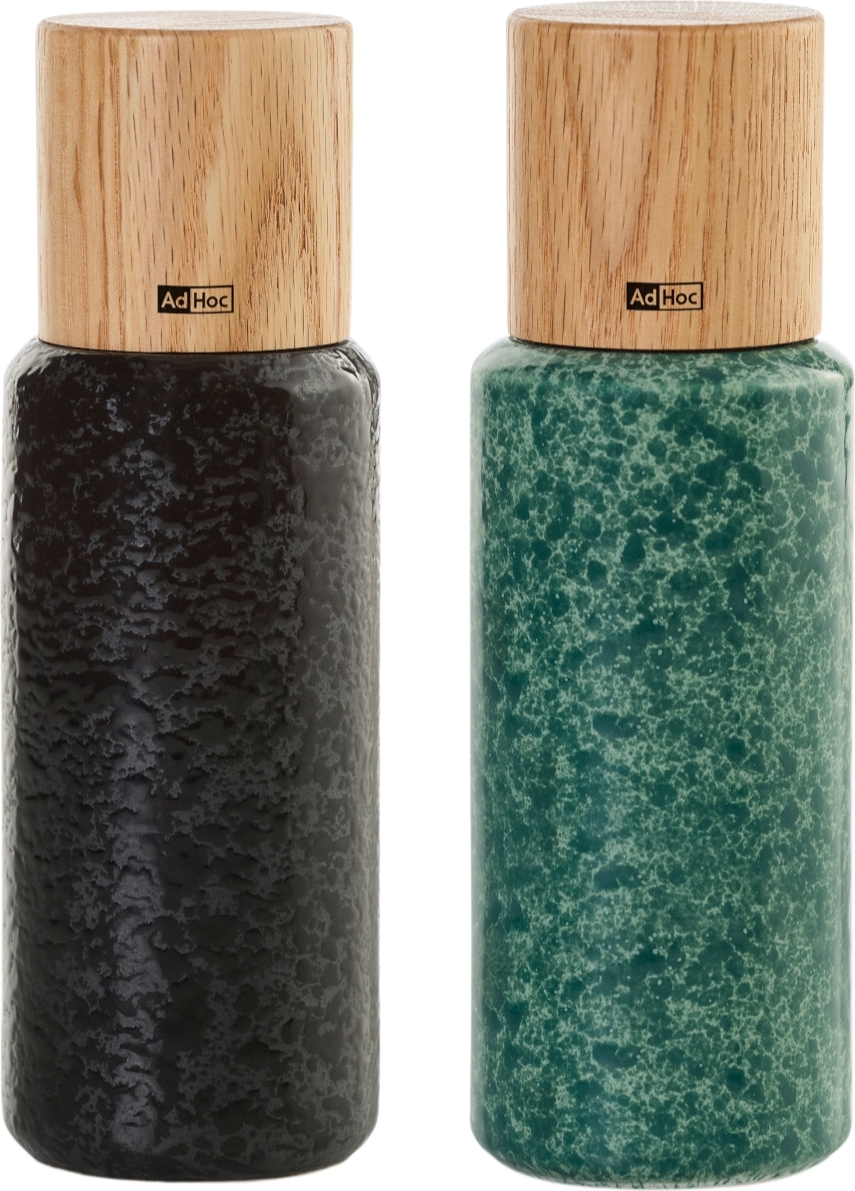 Młynki do soli i pieprzu Yara czarny i zielony 2 szt.