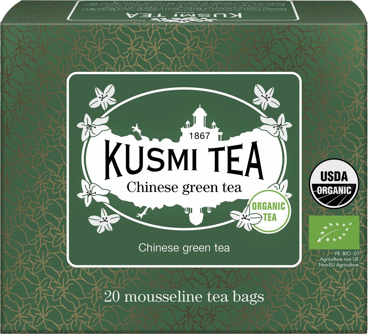 Herbata zielona bio Organic Chinese Green Tea w torebkach muślinowych 20 szt.