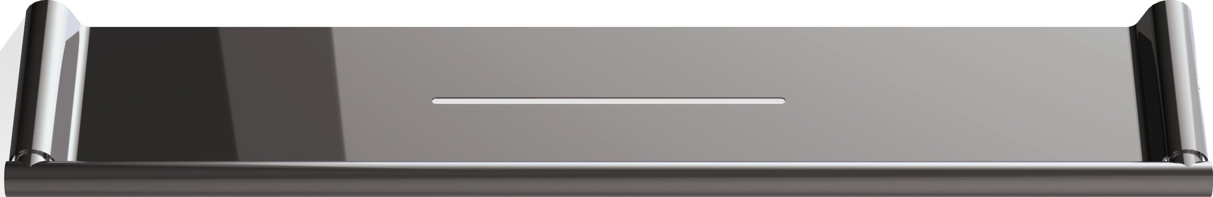 Półka łazienkowa Mikado 40 cm chrom-czarna z powłoką PVD