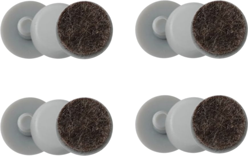 Podkładki pod nóżki krzesła Visu szare 4 szt.