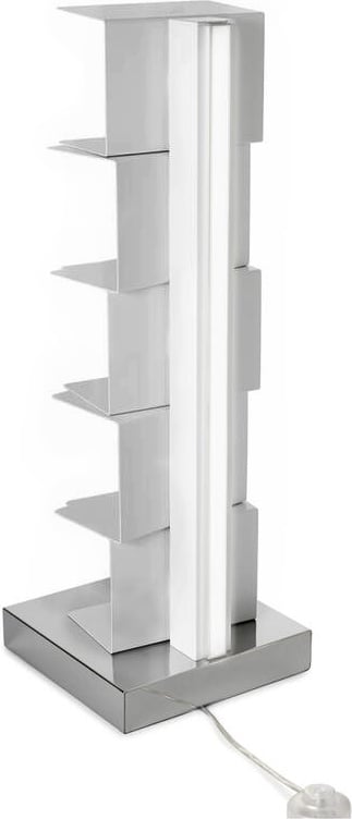 Regał Ptolomeo Luce 75 cm srebrny z podświetleniem LED