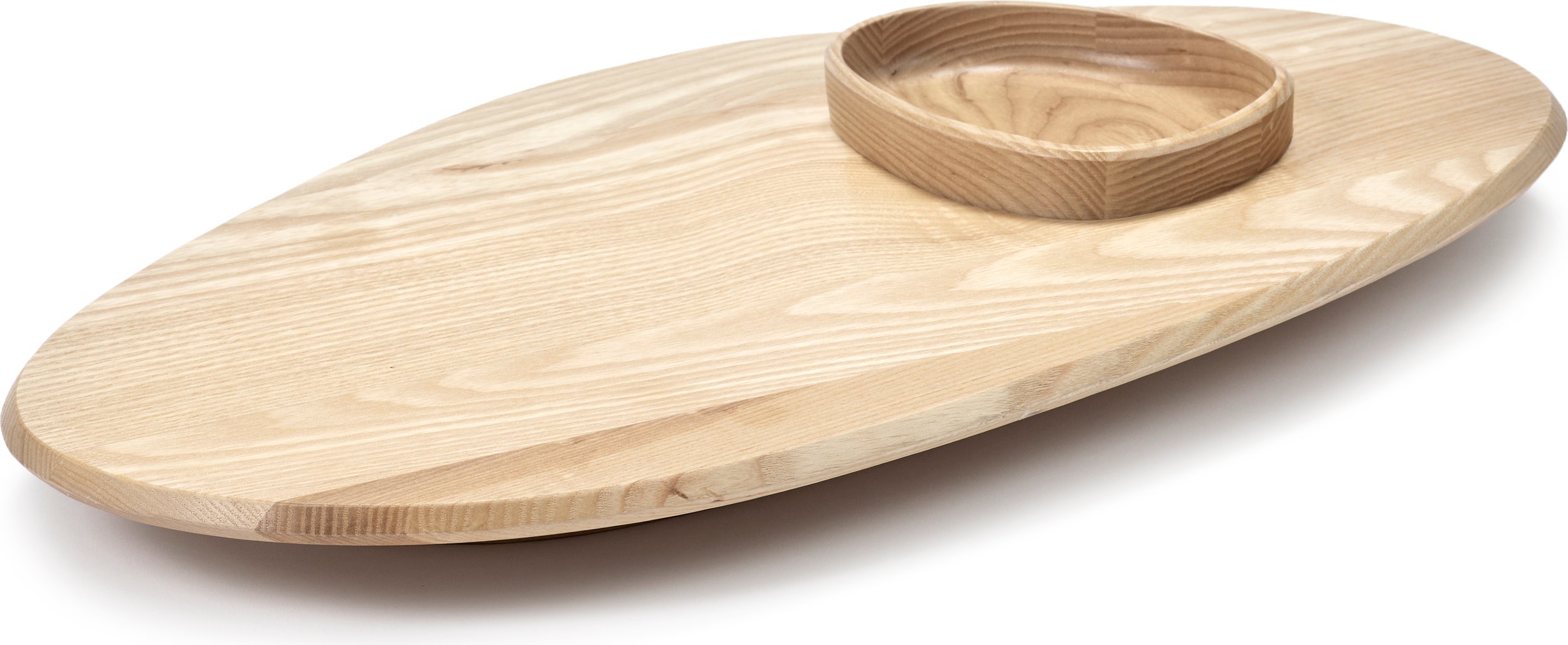 Deska do serwowania z miseczką Dune 60,5 cm jesion naturalny