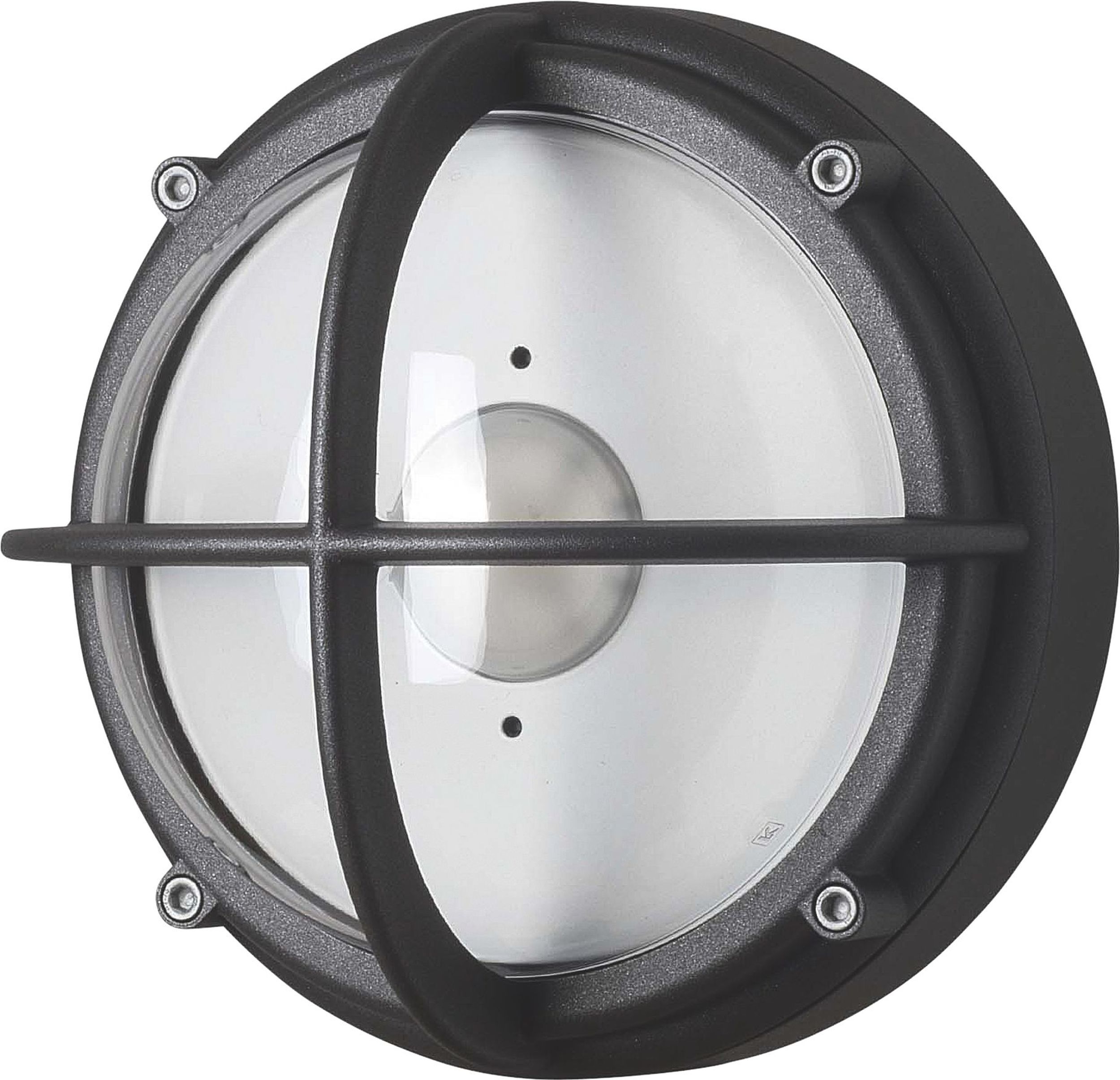 Kinkiet Skot LED 4000K transparentny z antracytową ramą