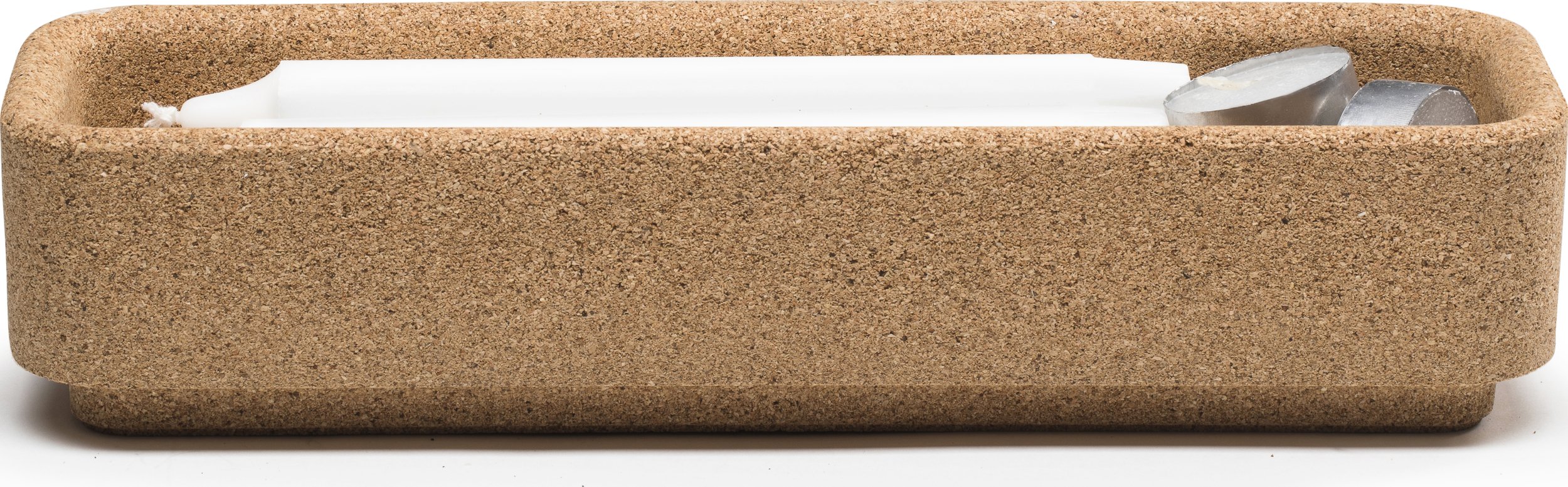 Podstawka pod świecznik Stumpastaken Long naturalna korkowa