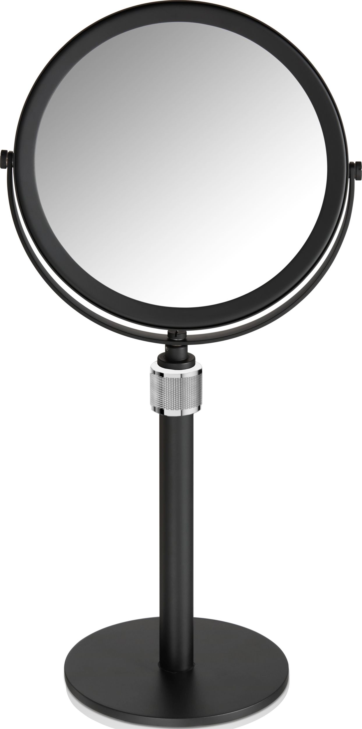 Lusterko kosmetyczne powiększające x5 Classic czarny mat-chrom