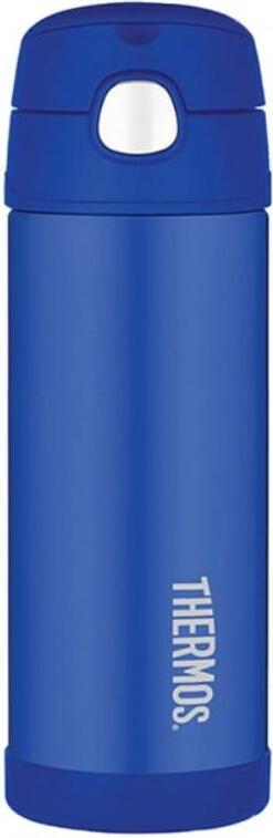 Butelka termiczna ze słomką FUNtainer 470 ml niebieska