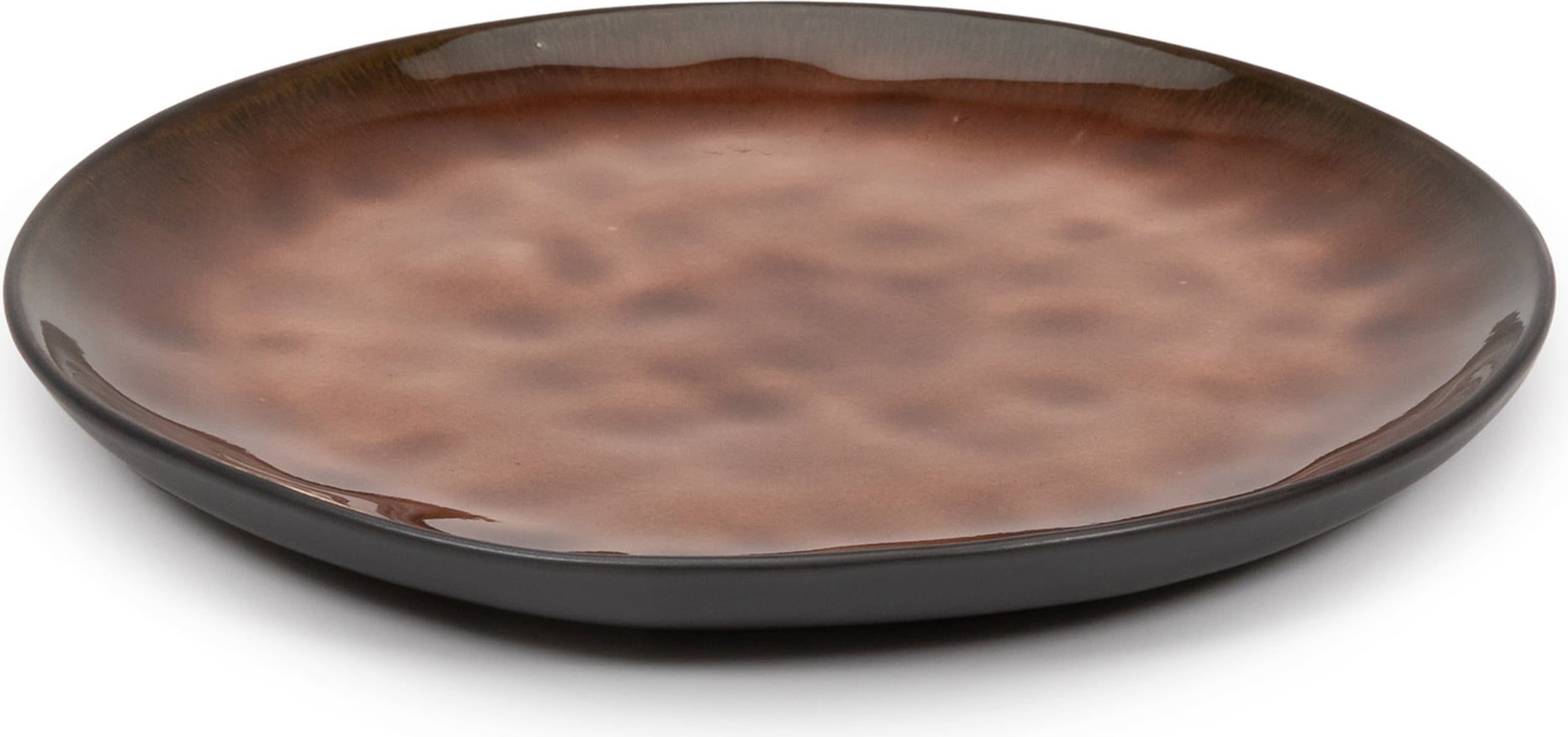 Talerze śniadaniowe Pure 20,5 cm brązowe 4 szt.