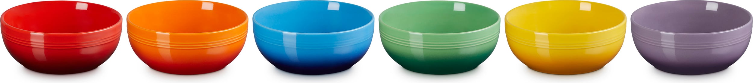 Miseczki Le Creuset Rainbow Coupe 16 cm kolorowe 6 szt.