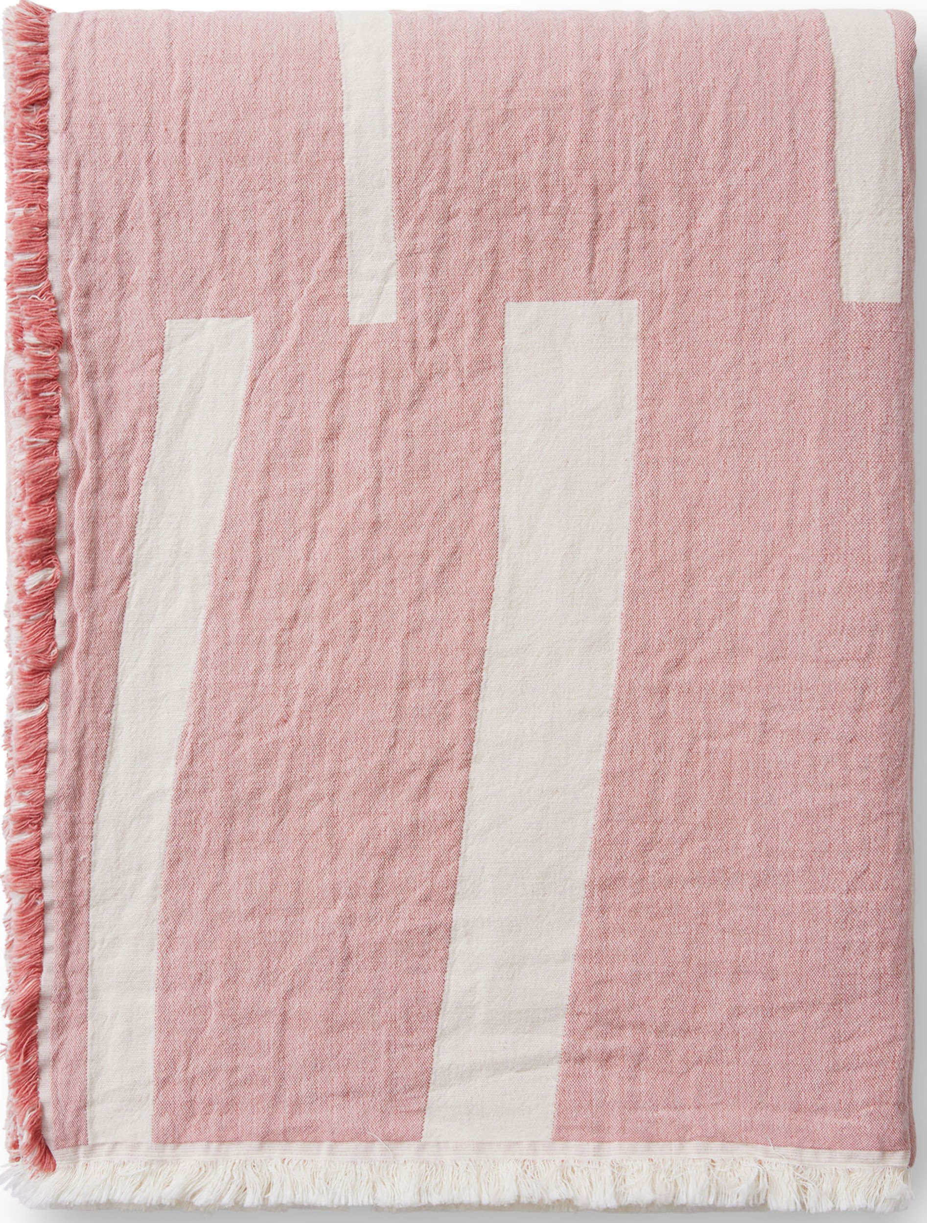 Koc Lyme Grass 130 x 180 cm różowy