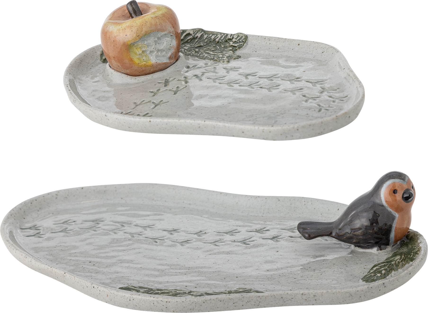 Tace dekoracyjne Bleak szare 2 szt.