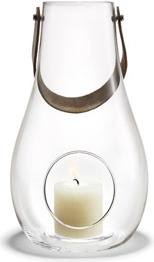 Świecznik Design with Light transparentny 24,8 cm