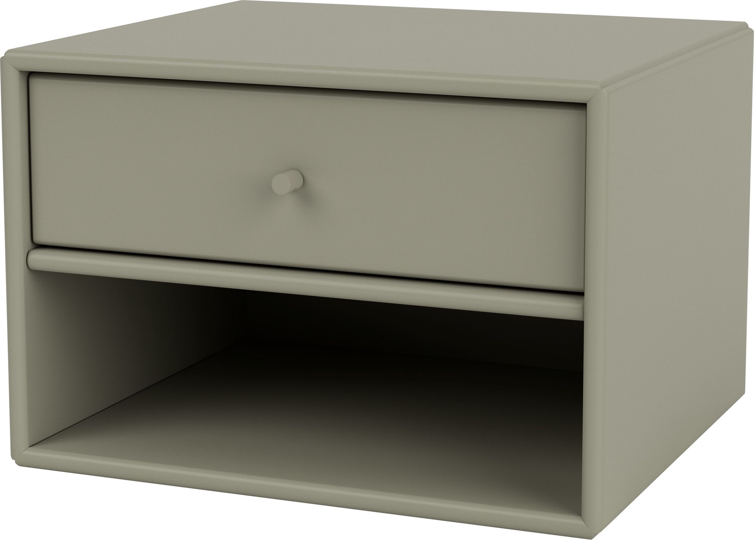 Szafka nocna wisząca Dash brązowozielona