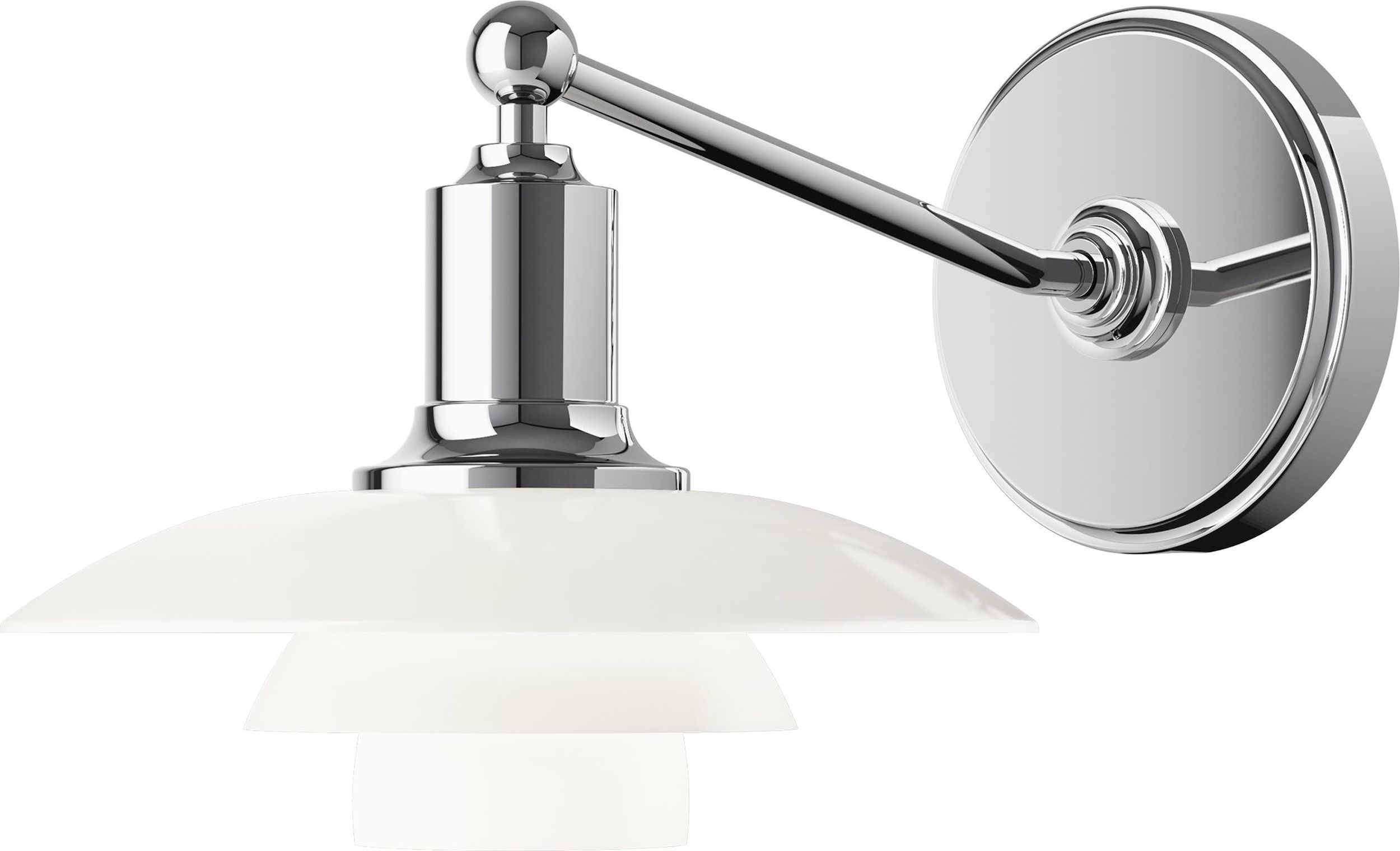 Kinkiet PH 20 cm chrom bez widocznego kabla i włącznika