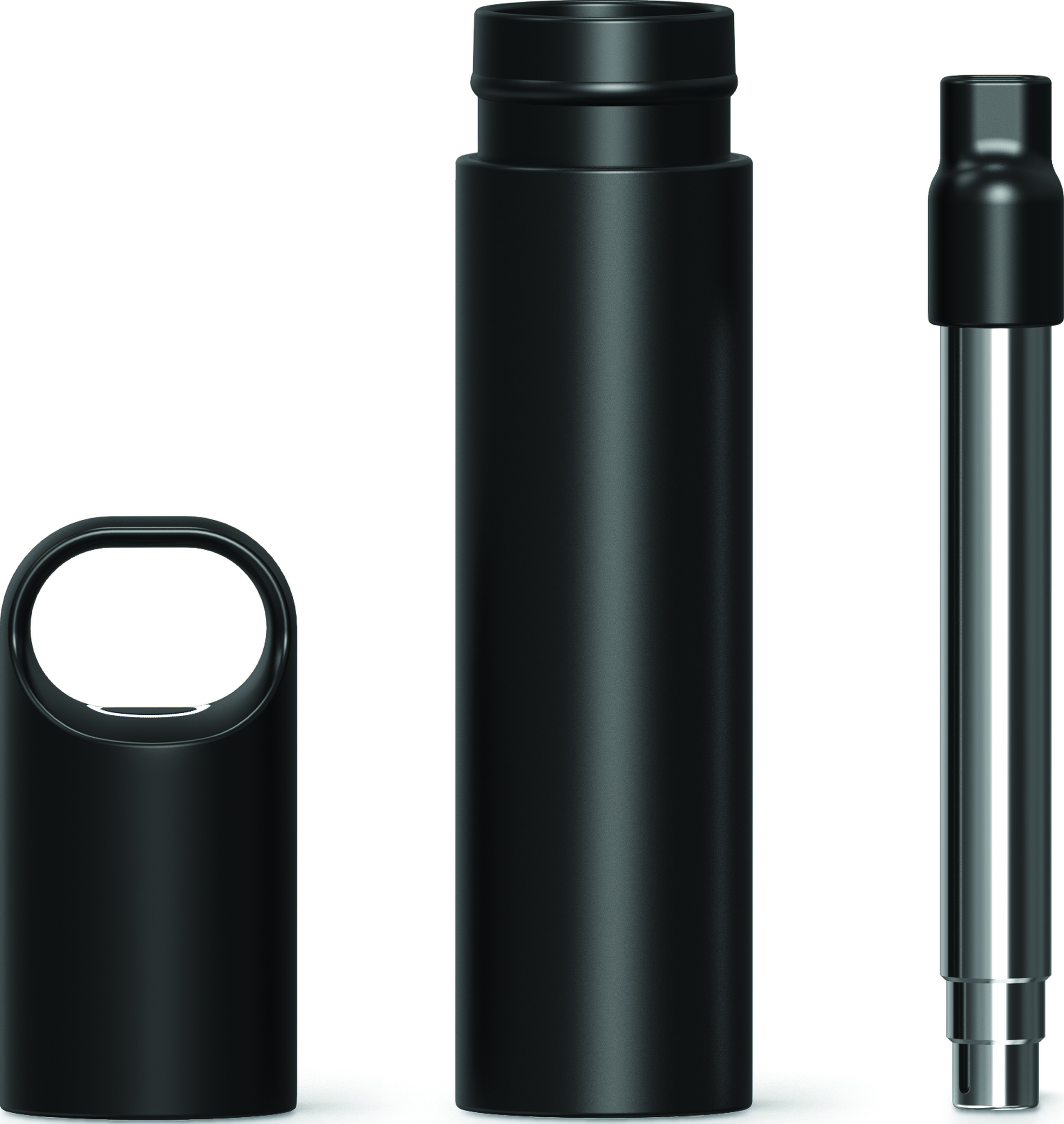 Słomka Nomaday czarna z dezynfektorem UV 3 el.