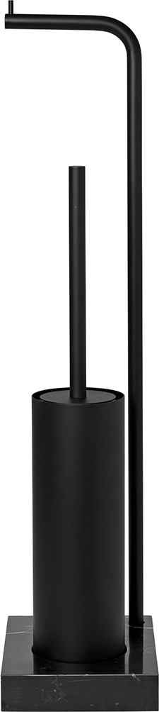 Szczotka do WC z uchwytem na papier Modo czarna