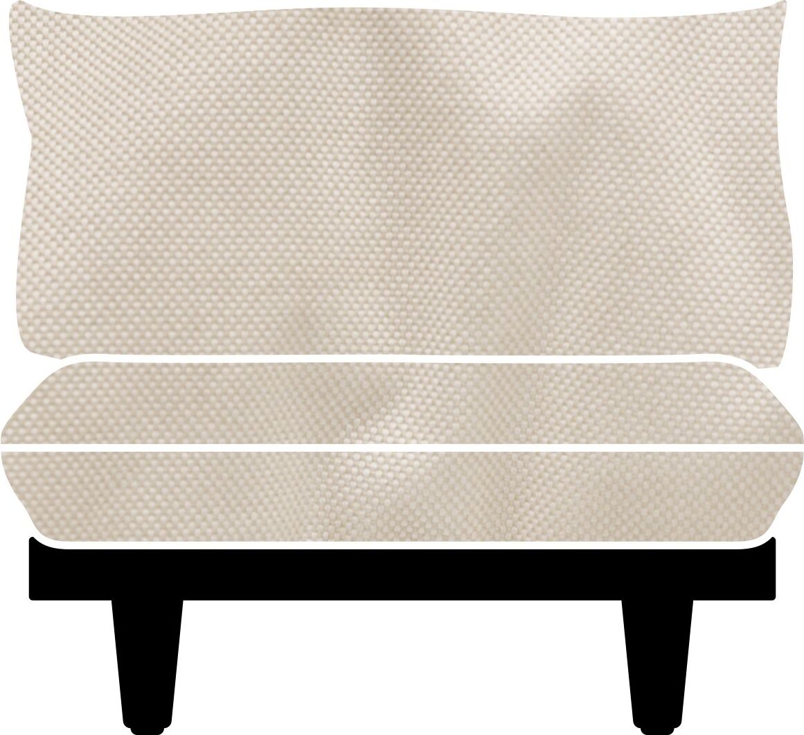 Pokrowiec na fotel Paletti kremowy materiałowy