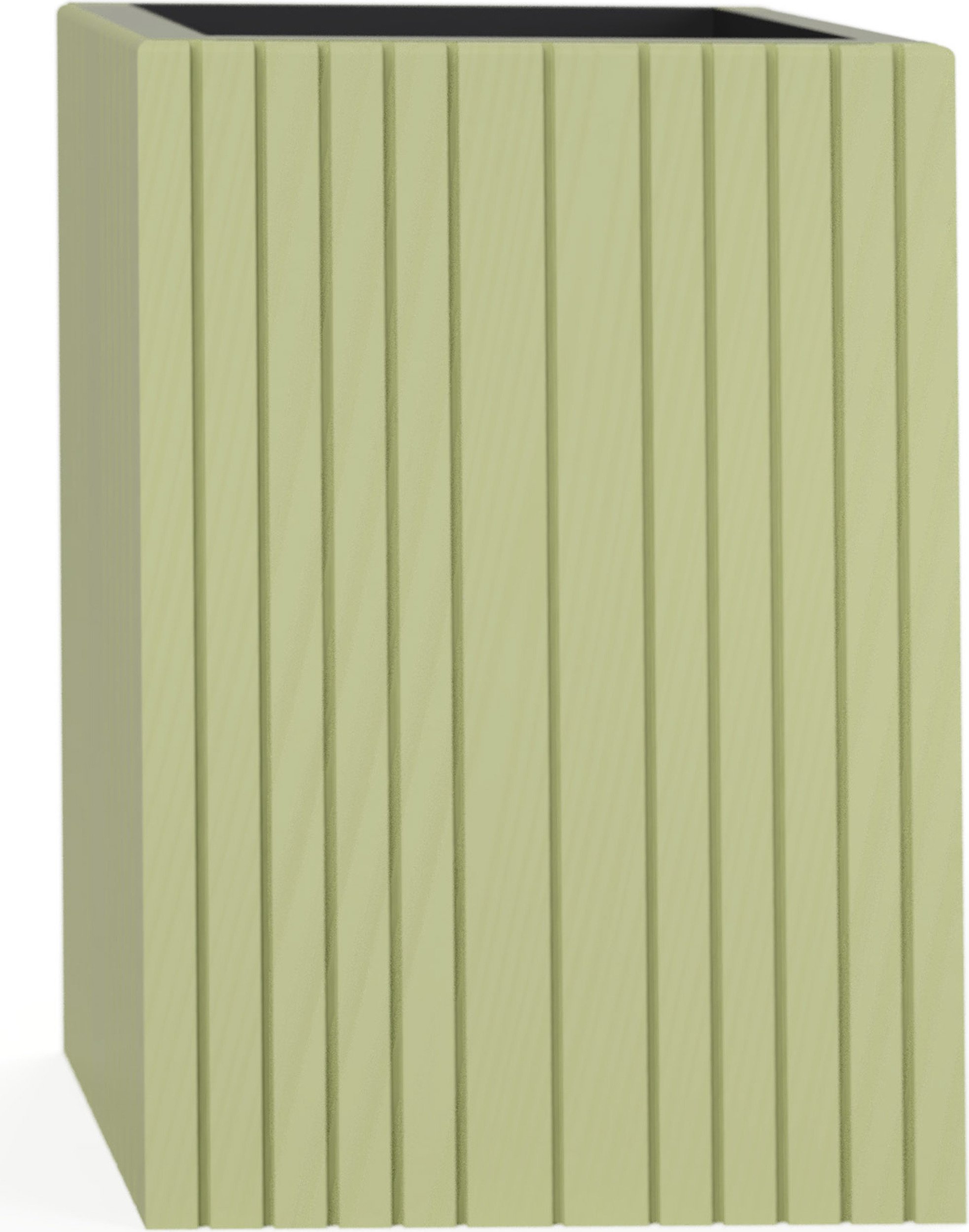 Doniczka samonawadniająca UnfoldSQUARE wysoka jasnozielona