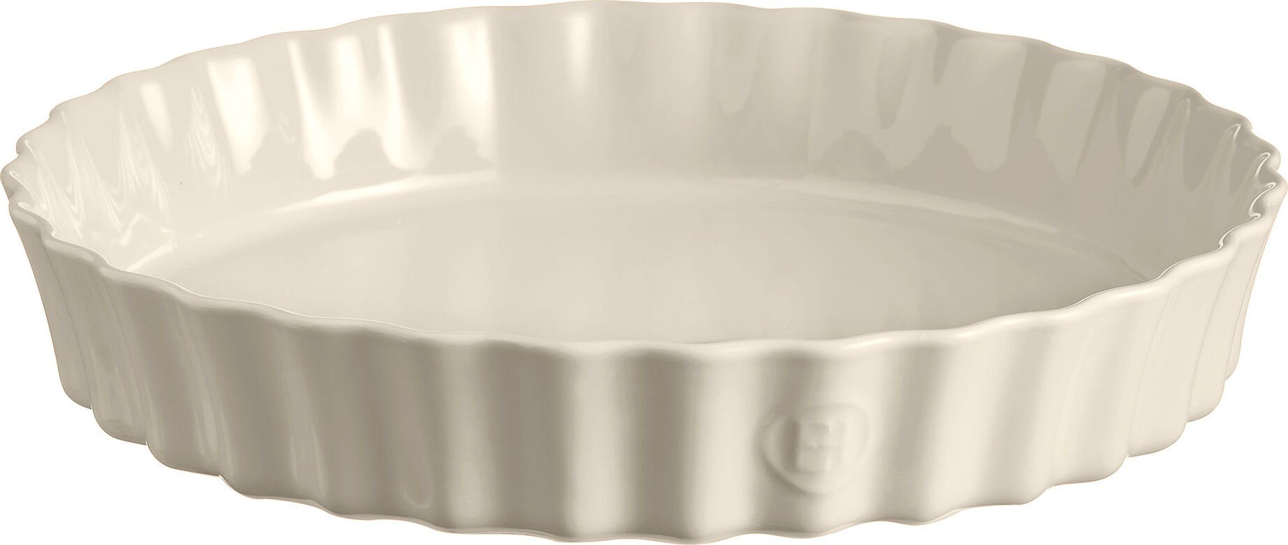 Forma do tarty ceramiczna Emile Henry głęboka 32 cm kremowa