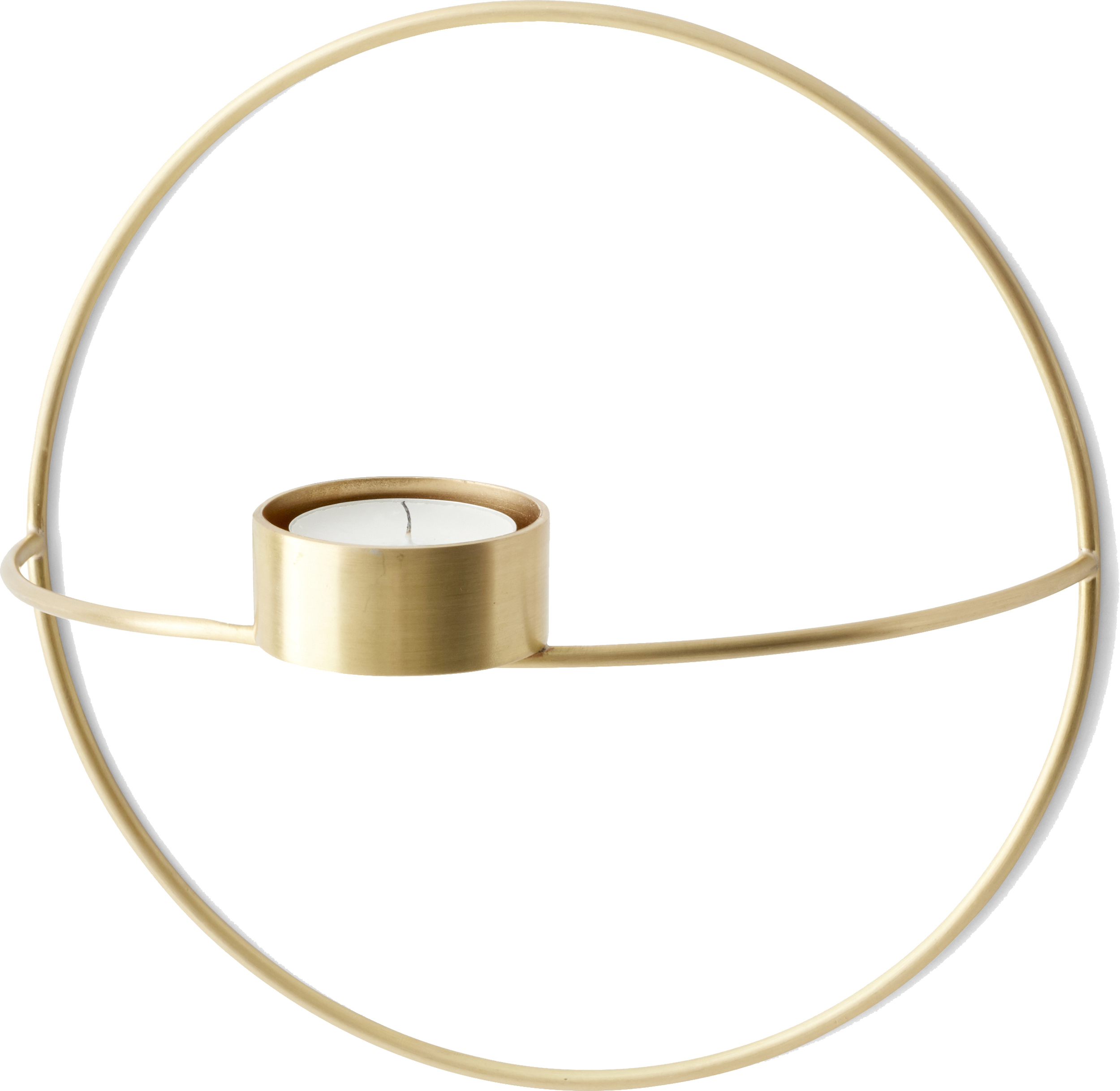 Świecznik POV na tealight 20 cm mosiądz