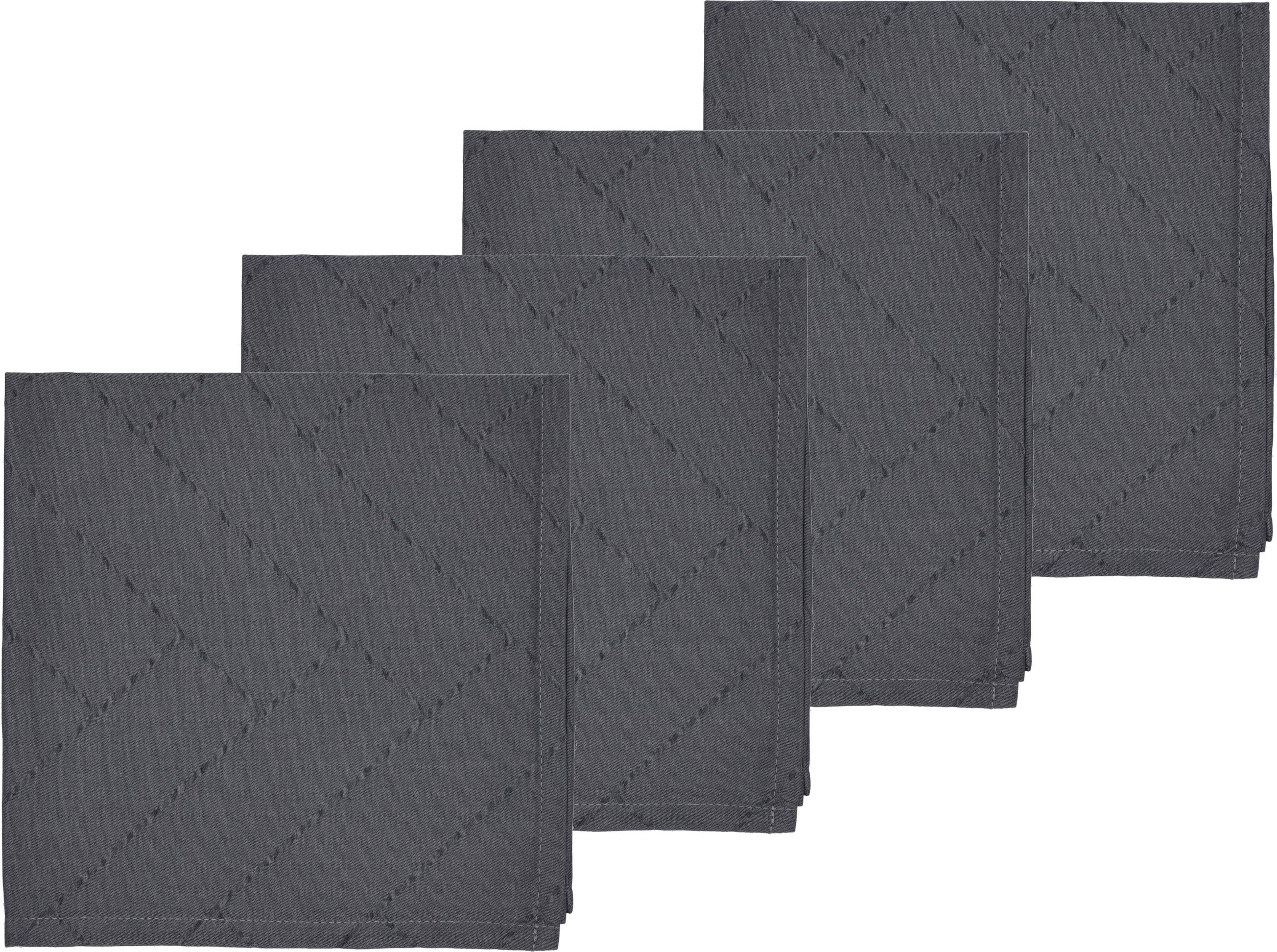 Serwetki Tiles Damask popielate 4 szt.