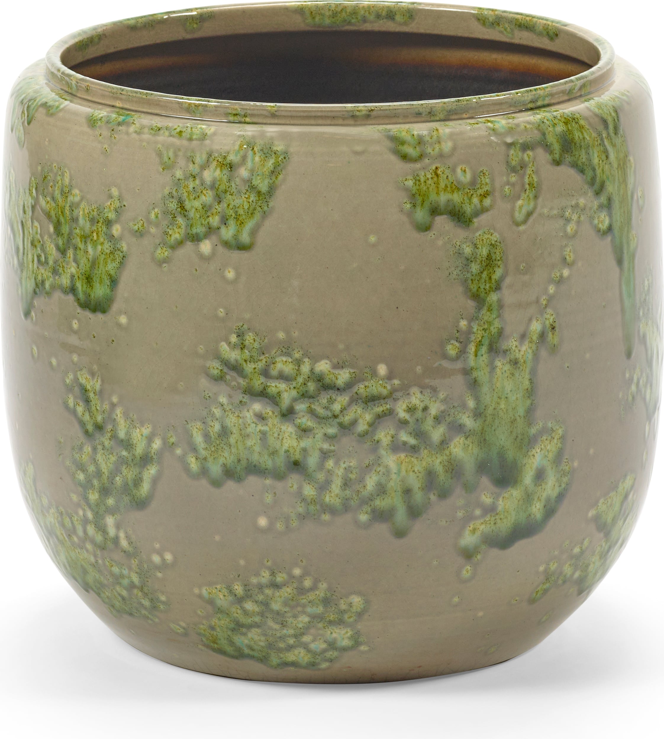 Osłonka na doniczkę Mystique 21 cm zielona