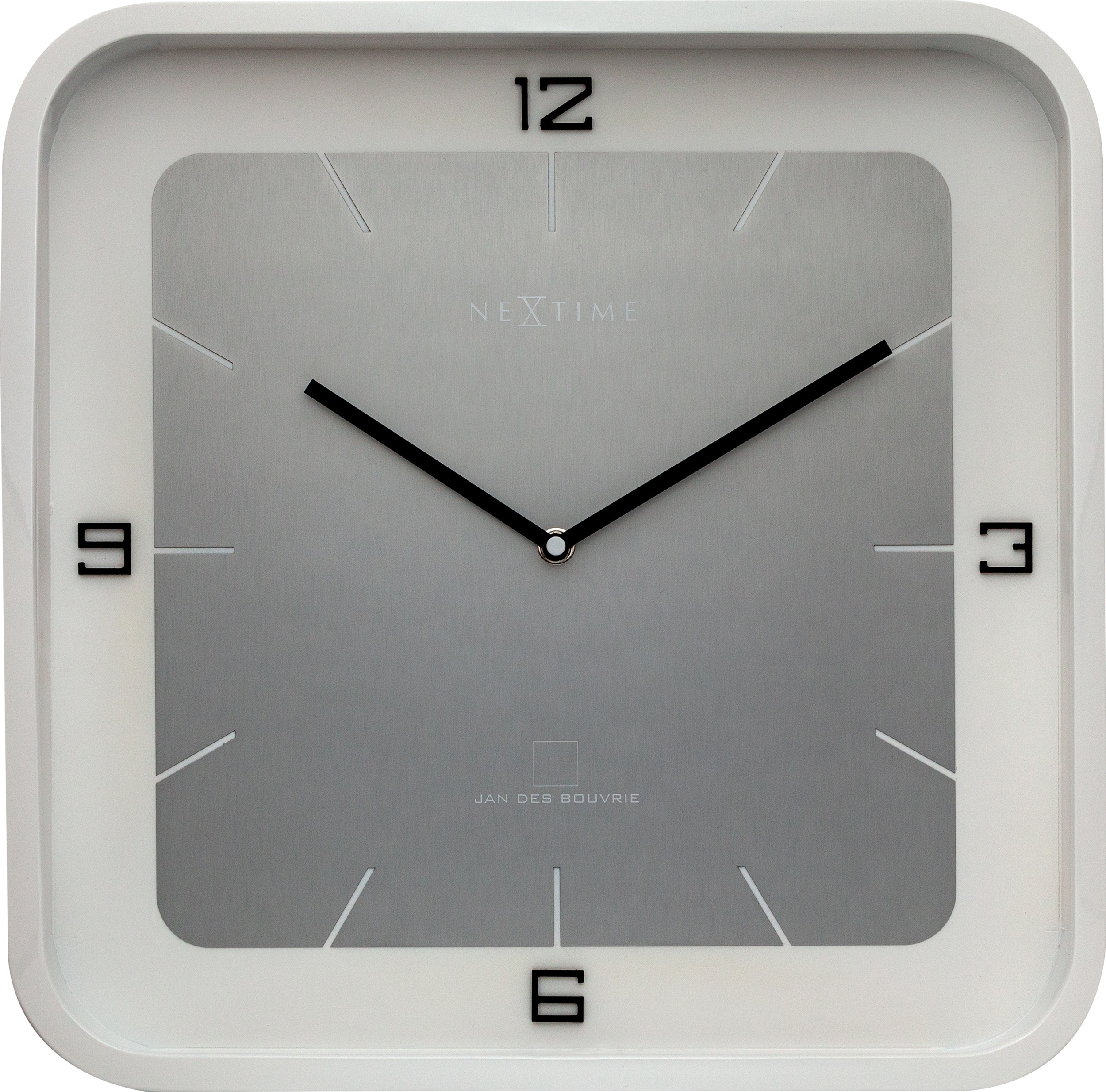 Zegar ścienny Square Wall biały