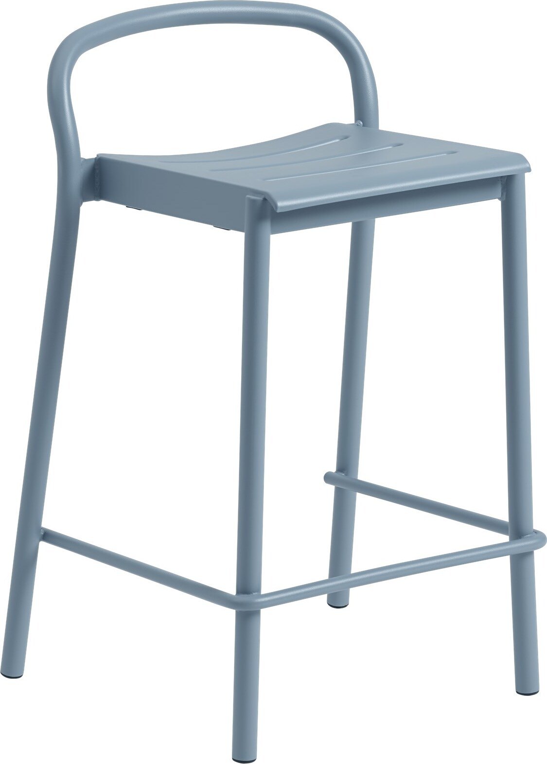 Stołek Linear 65 cm zgaszony błękit