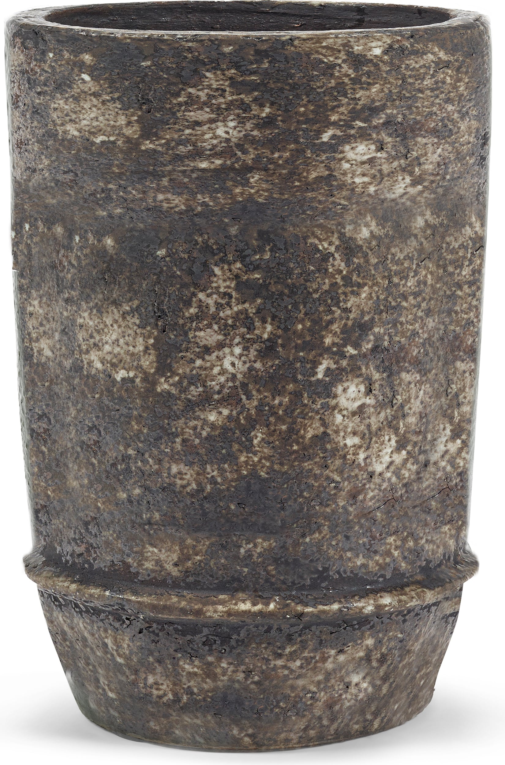 Doniczka Dune 38 cm ciemnobrązowa