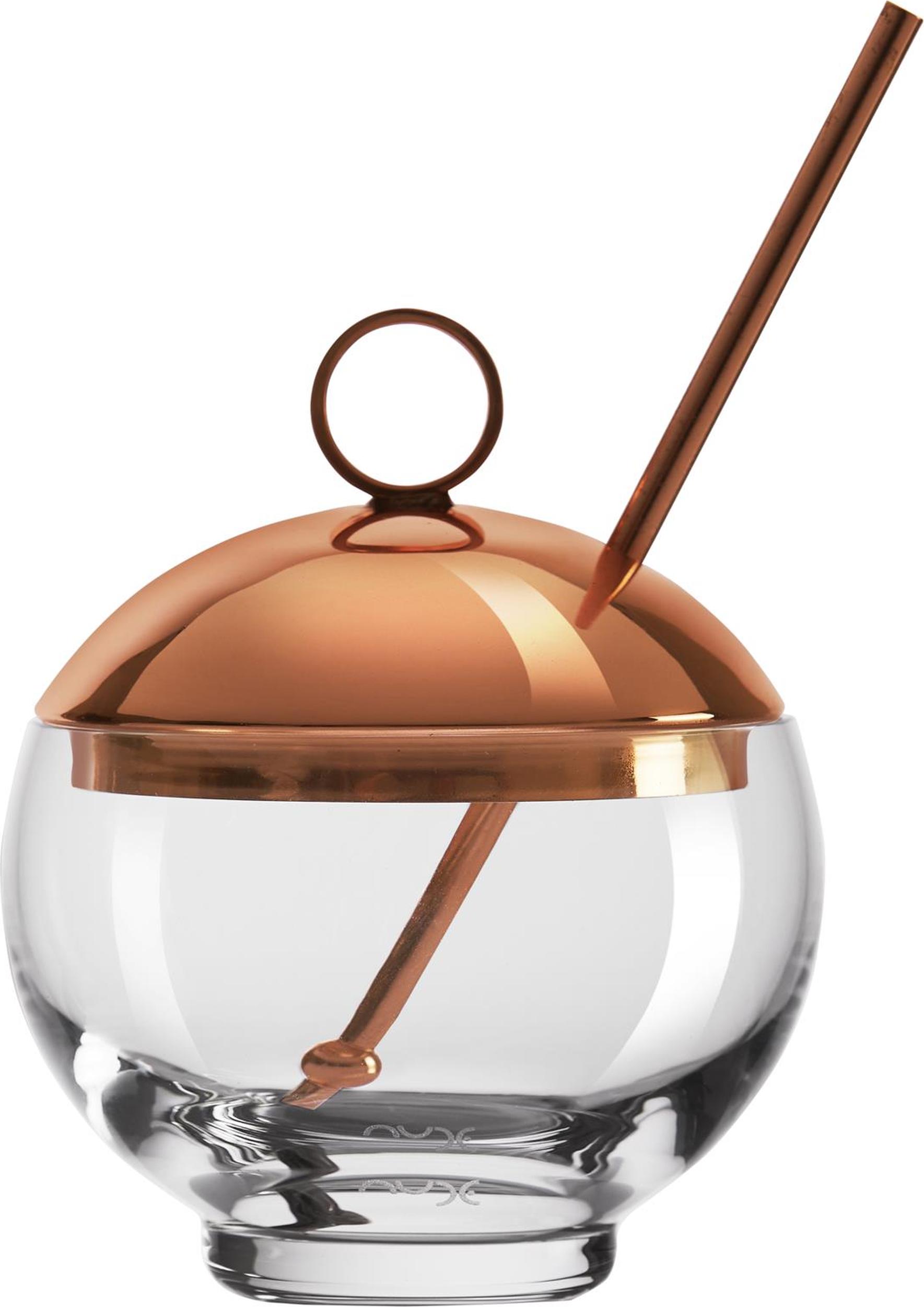 Szklanka do drinków Hepburn Alchemy ze słomką i przykrywką