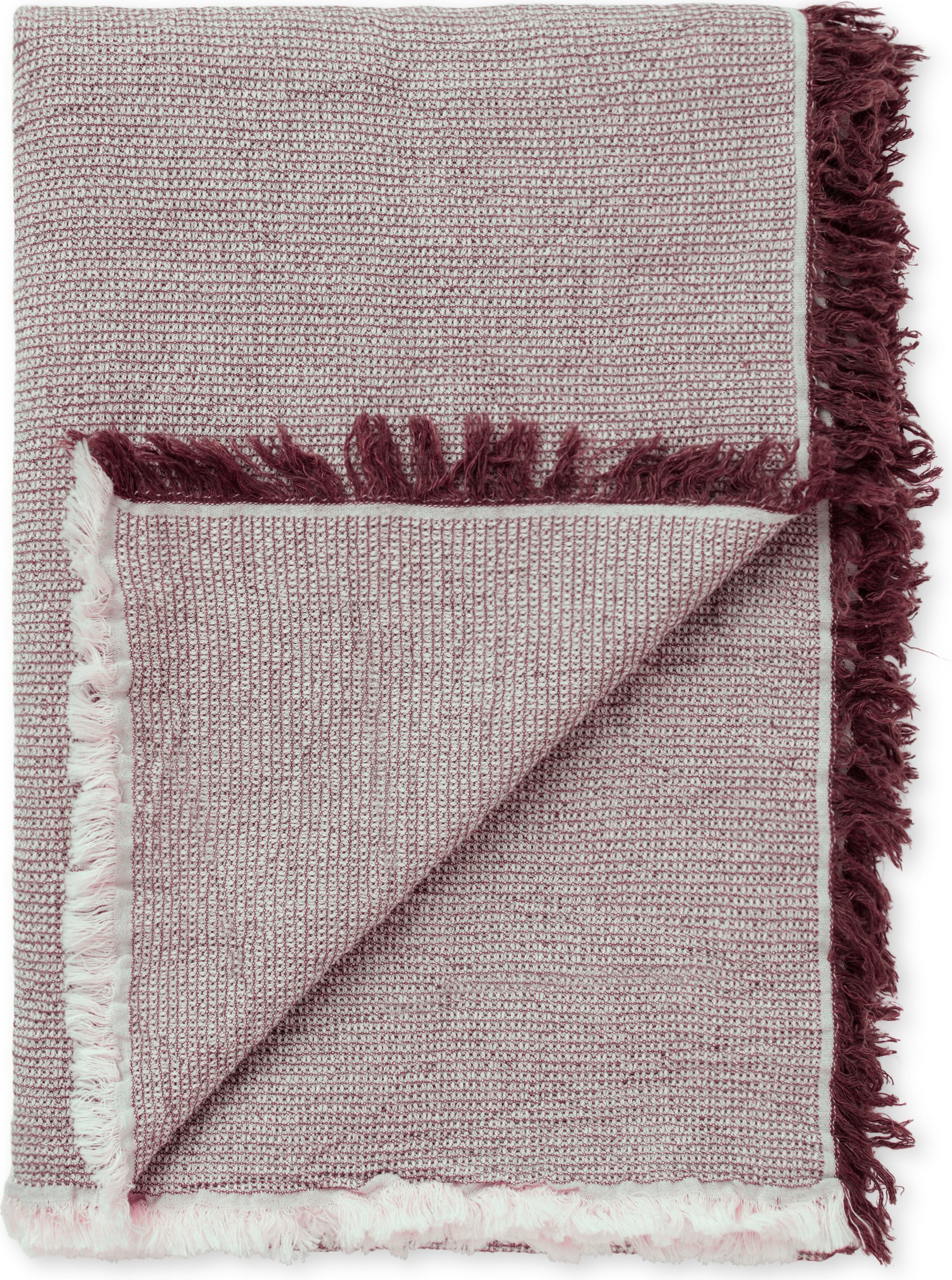 Koc Daisy 130 x 180 cm śliwkowy