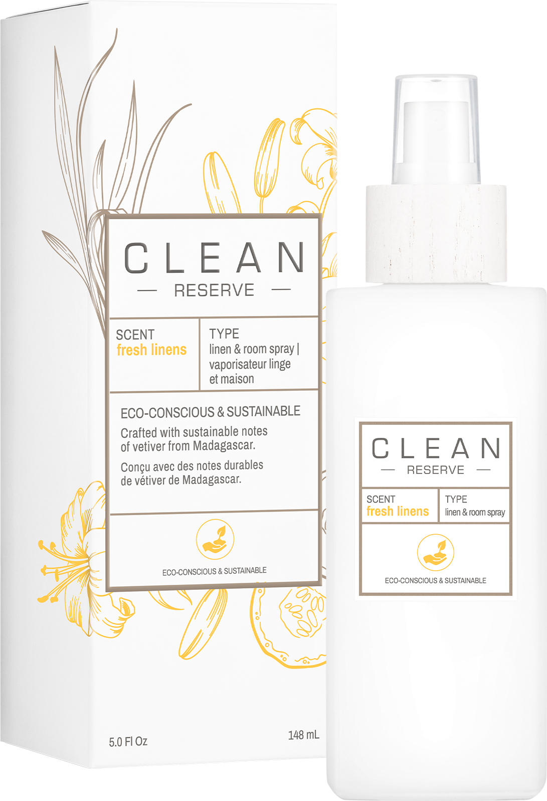 Spray zapachowy Clean Space Fresh Linens