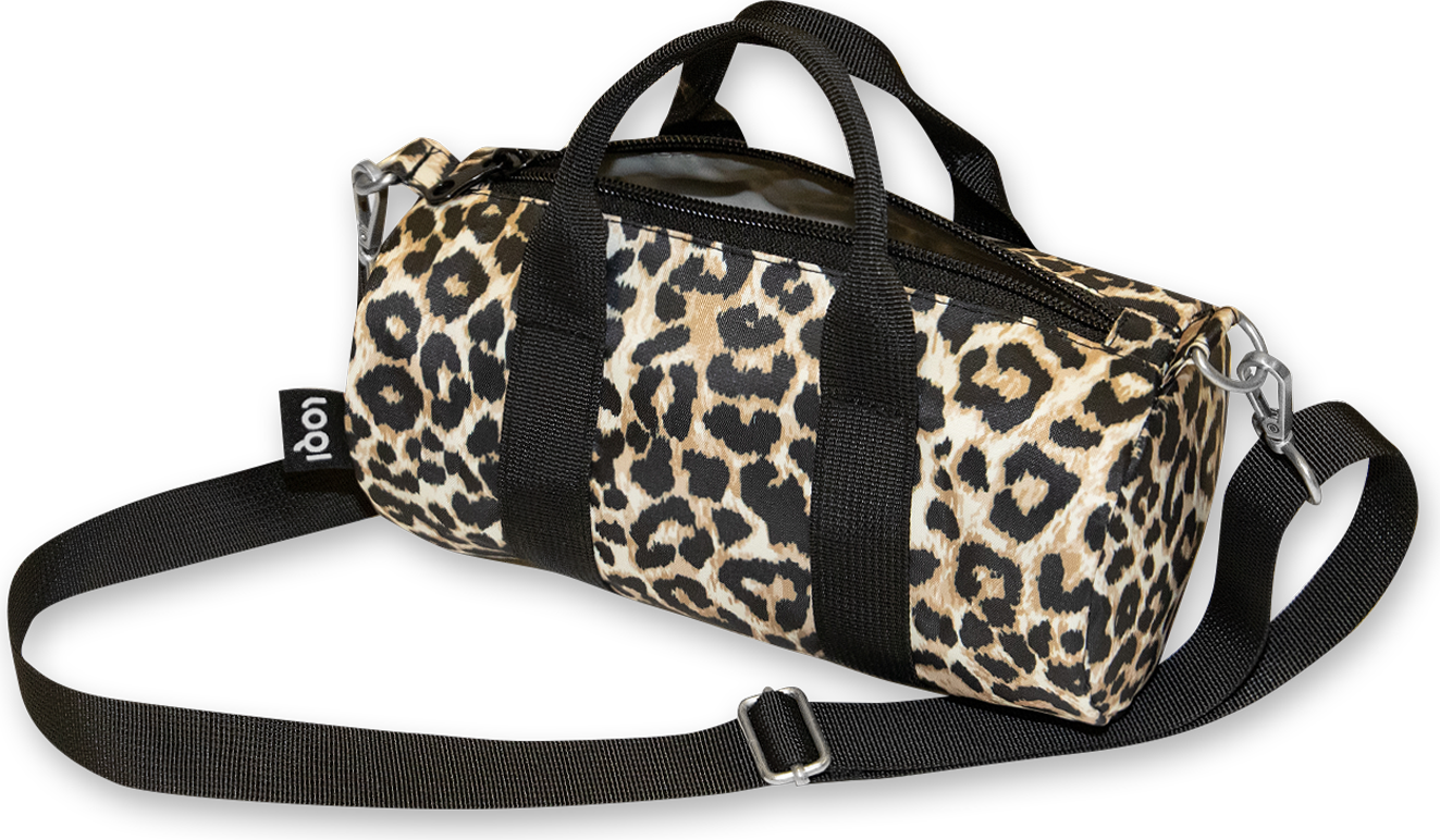 Torba LOQI Weekender Artist Leopard Dusk S z recyklingu