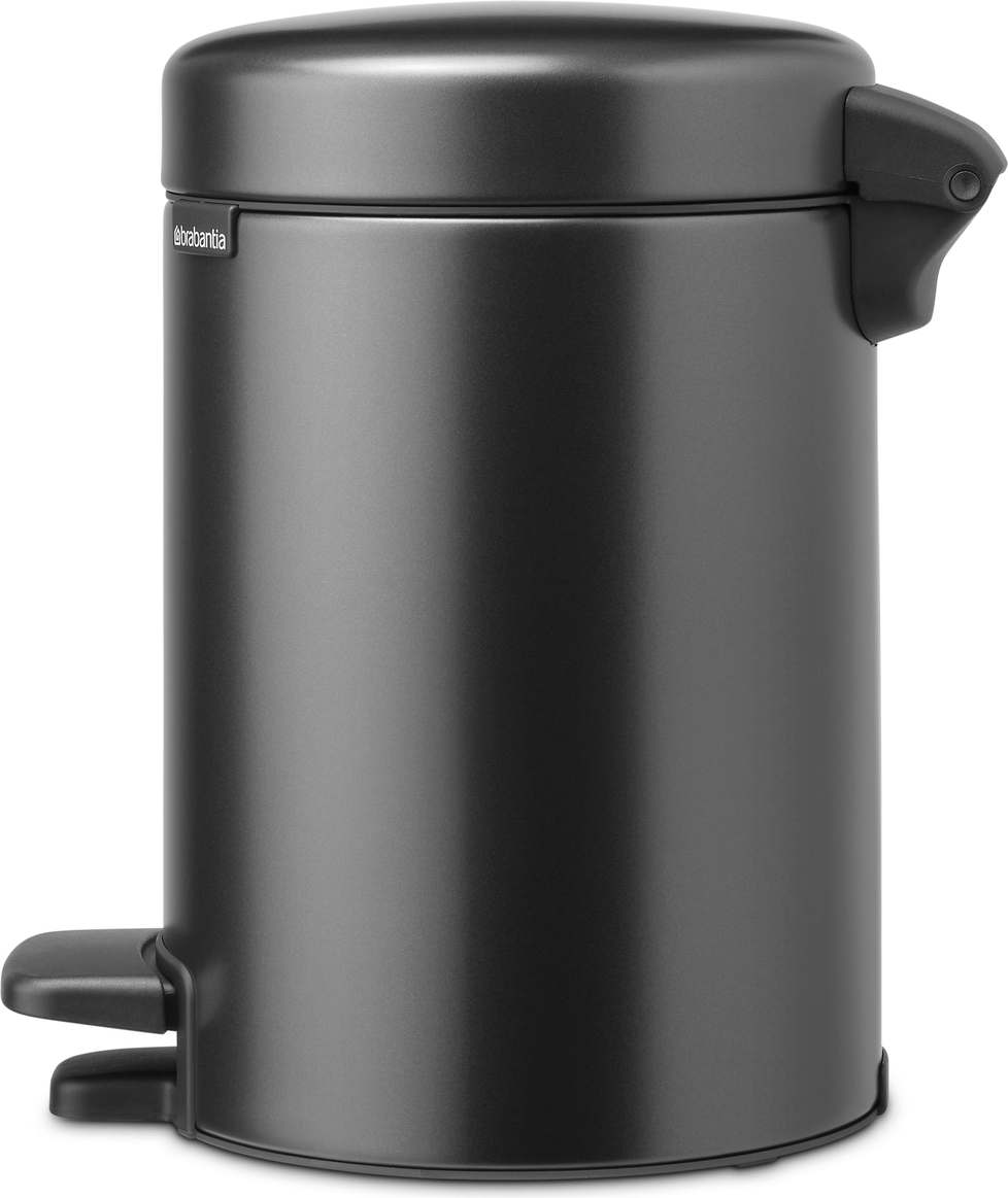 Kosz na śmieci pedałowy NewIcon 3 l ciemnoszary