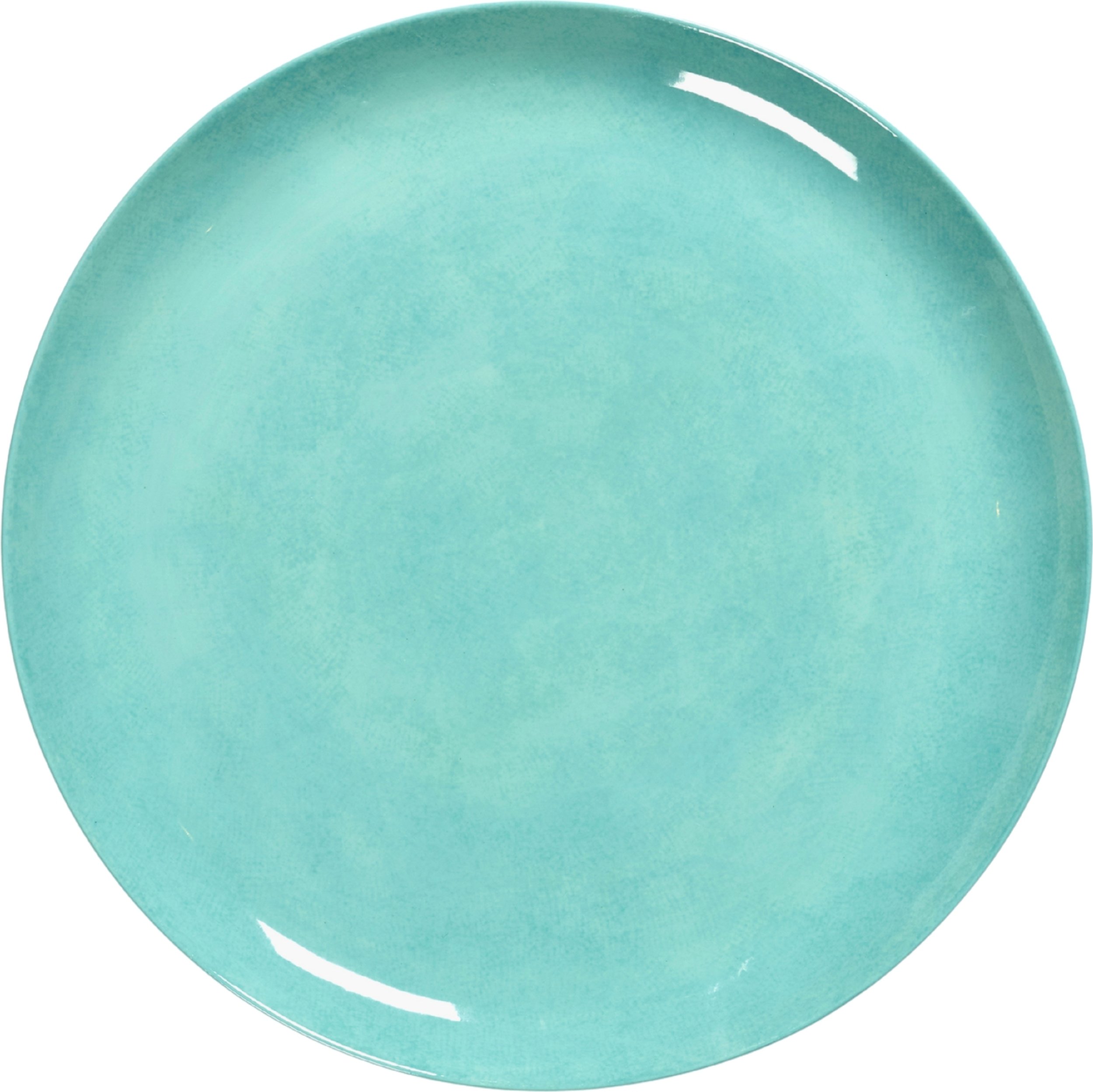 Talerz obiadowy Feast 26,5 cm jasnoniebiesko-biały