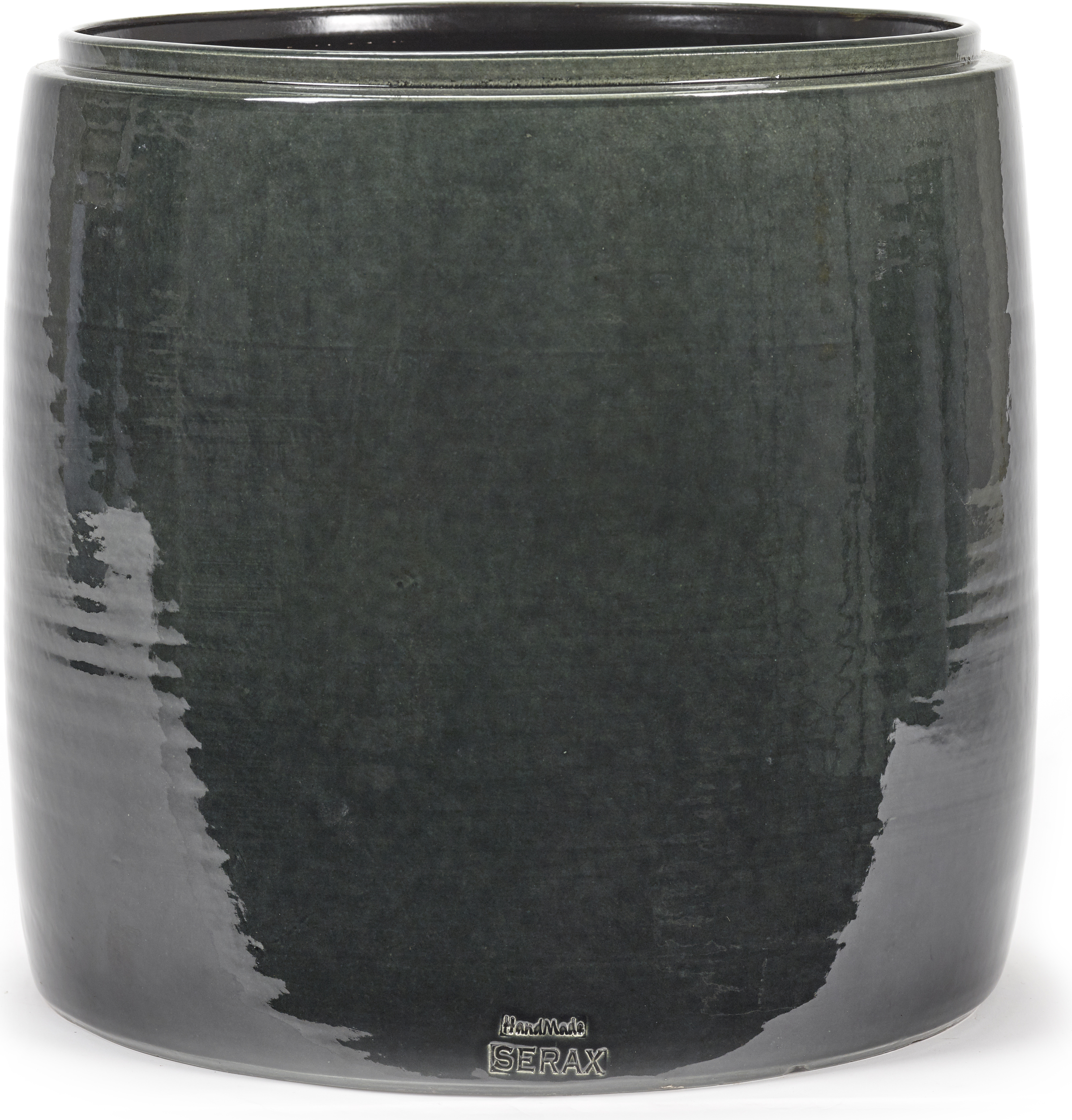 Osłonka na doniczkę Glazed Shades 38 cm ciemnoszara