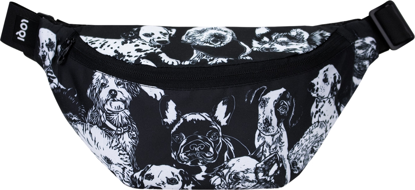 Saszetka LOQI Artist Red Poppy Bee psy z recyklingu