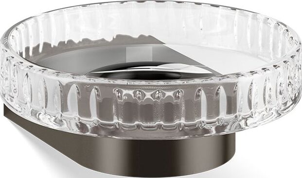 Mydelniczka Century karbowana ciemny metal mat ścienna