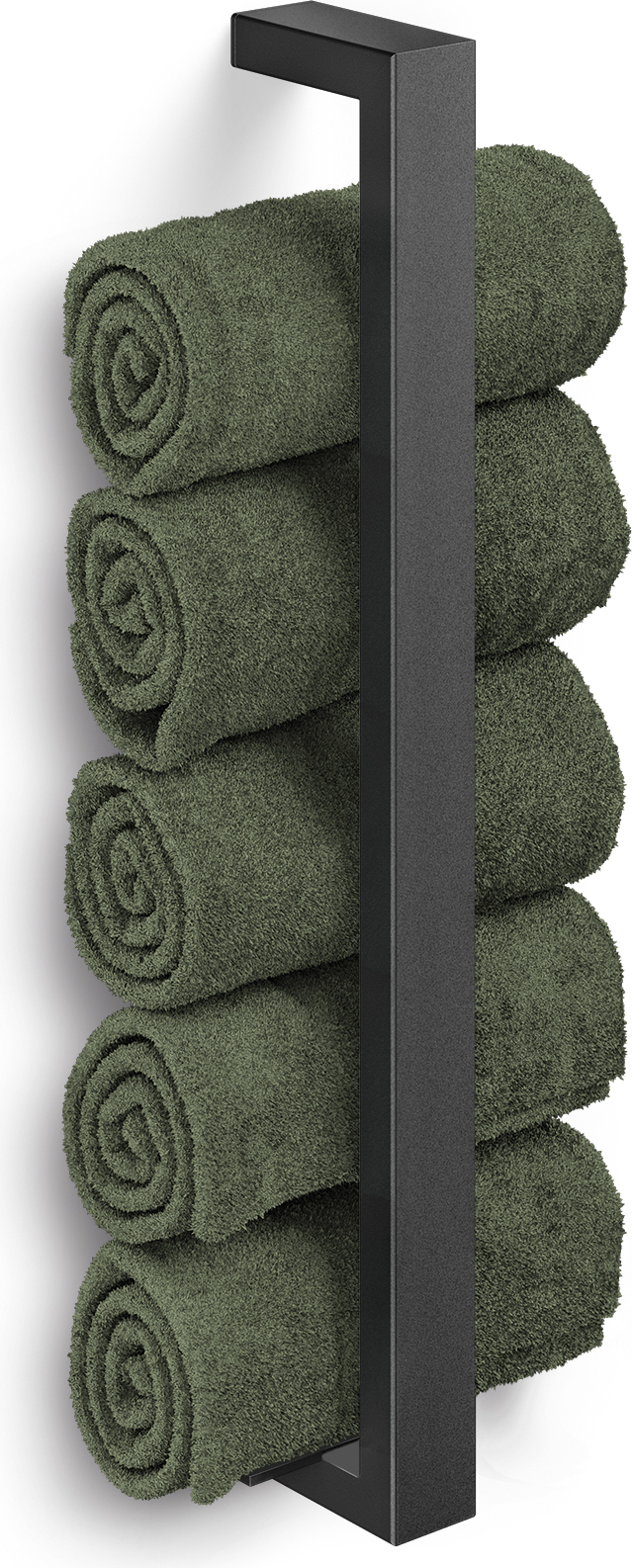 Uchwyt na ręczniki Linea czarny stal malowana proszkowo